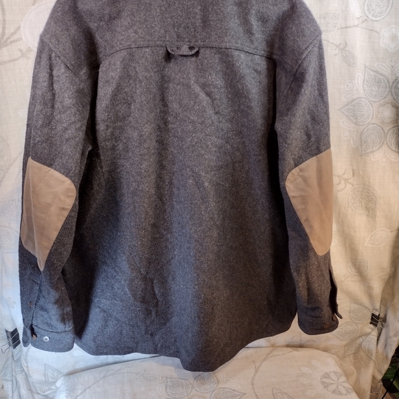 Flyshacker Men's Charcoal Heavy Wool Shirt Jacket - Picture 5 of 5